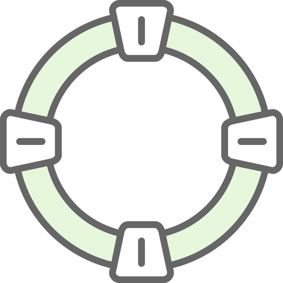 Life Saver Fillay Icon Design vector