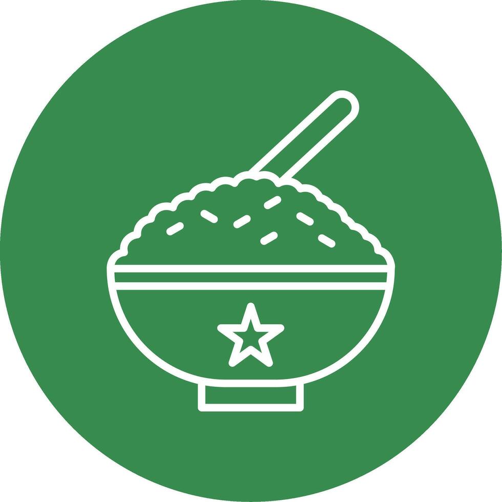 Rice Multi Color Circle Icon vector