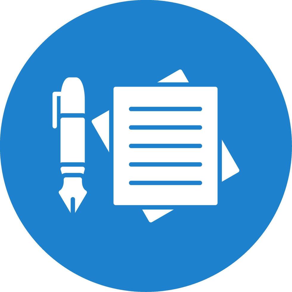 Notes Multi Color Circle Icon vector