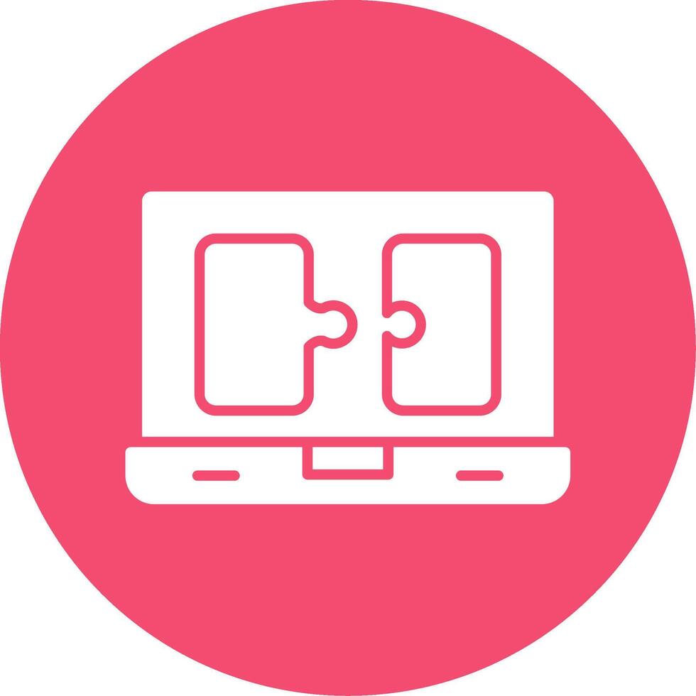 Puzzle Multi Color Circle Icon vector