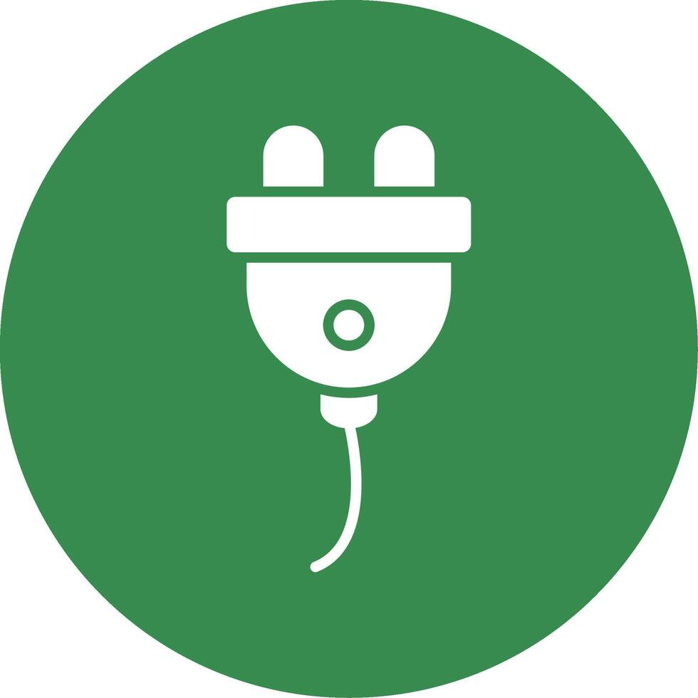 Wall Plug Multi Color Circle Icon vector
