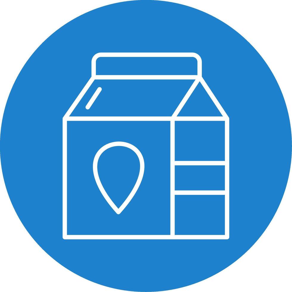 Milk Multi Color Circle Icon vector