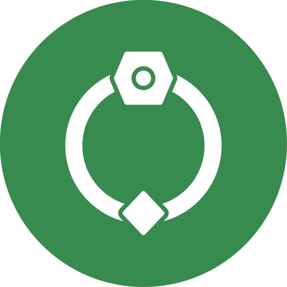 Door Knocker Multi Color Circle Icon vector