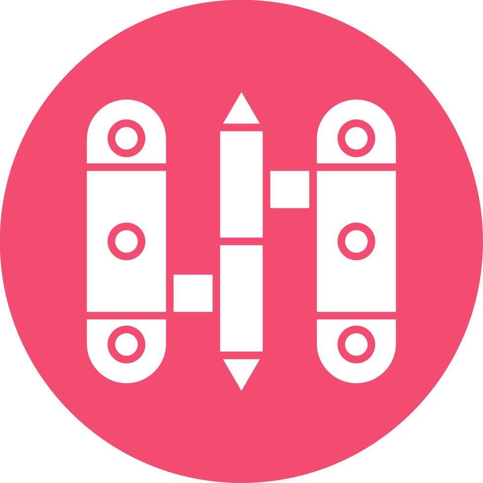 Hinge Multi Color Circle Icon vector