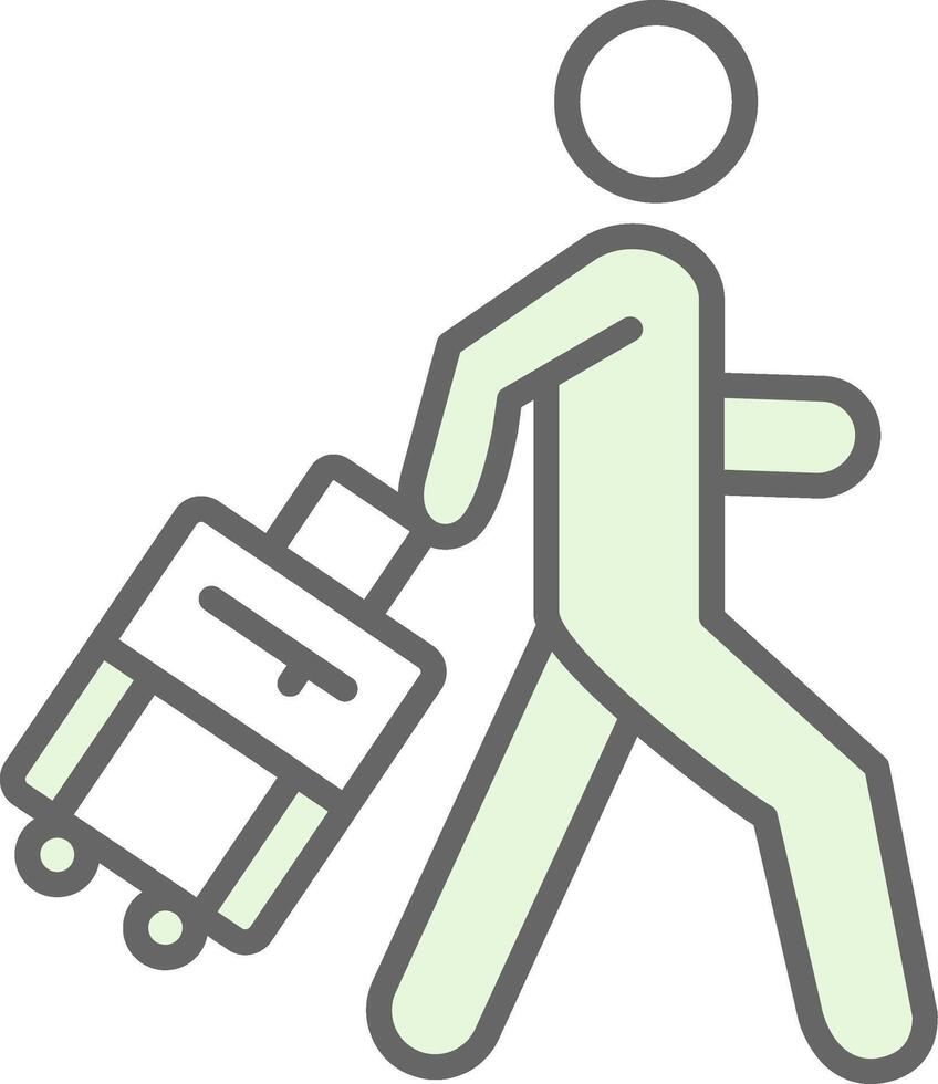 Man Fillay Icon Design vector