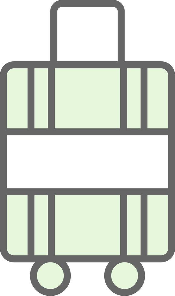 Luggage Fillay Icon Design vector