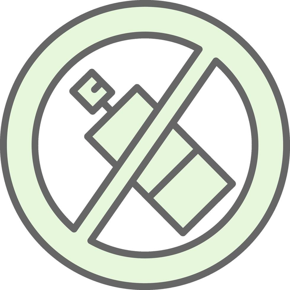 No Aerosol Fillay Icon Design vector