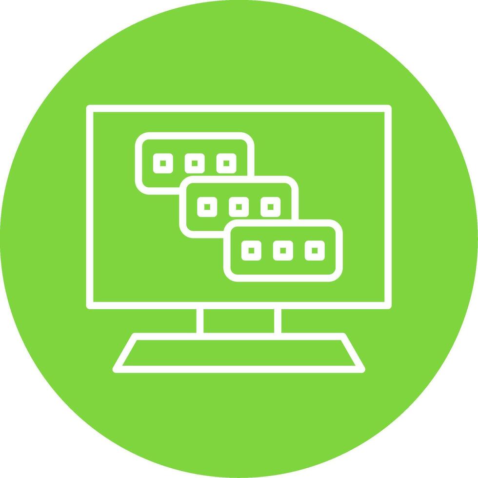 Tasks Multi Color Circle Icon vector