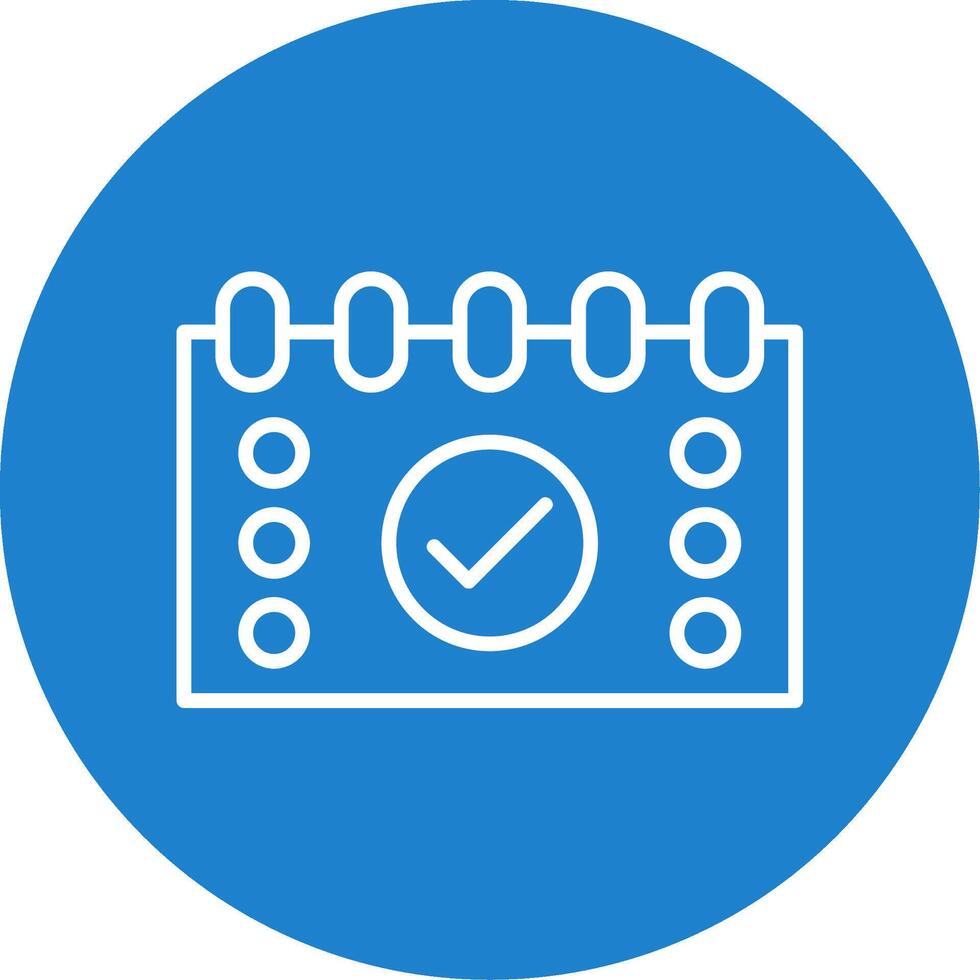 Tasks Multi Color Circle Icon vector