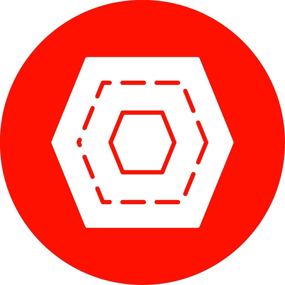 Nut Multi Color Circle Icon vector