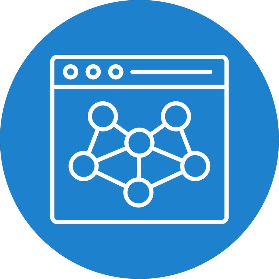 Network Multi Color Circle Icon vector