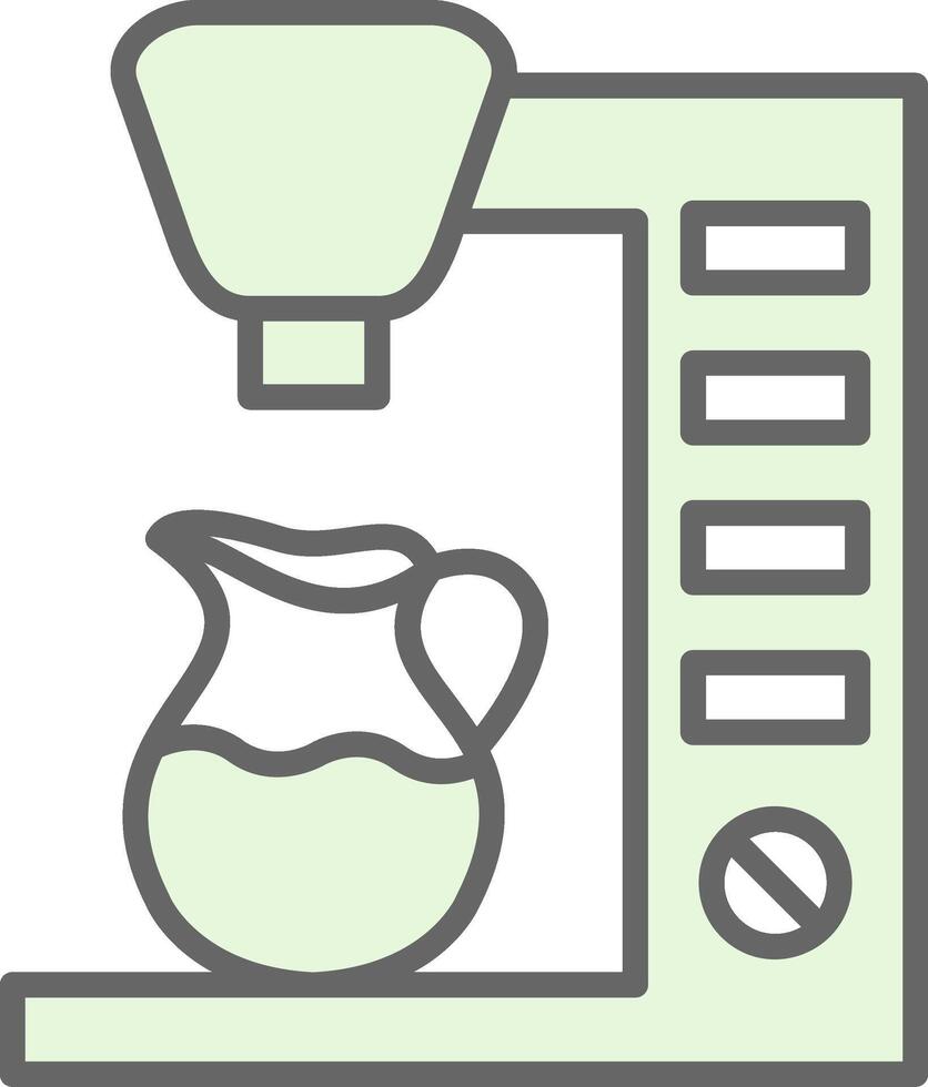 Coffee Maker Fillay Icon Design vector