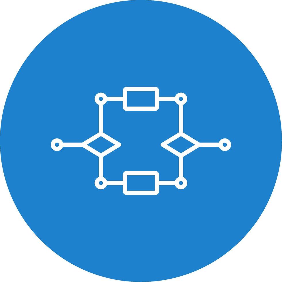 Algorithm Multi Color Circle Icon vector