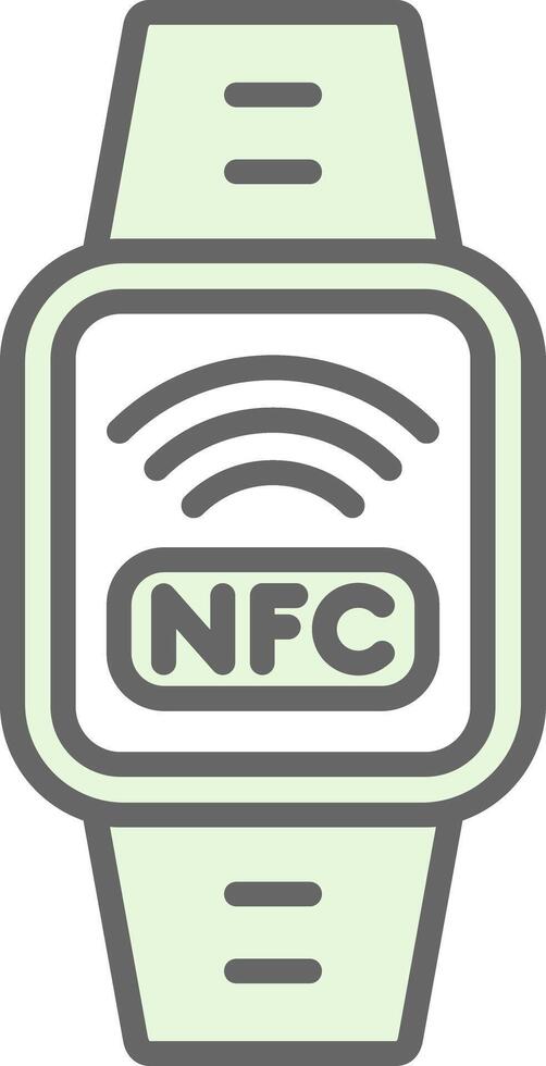 Nfc Fillay Icon Design vector
