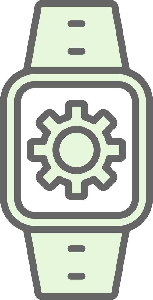 Settings Fillay Icon Design vector