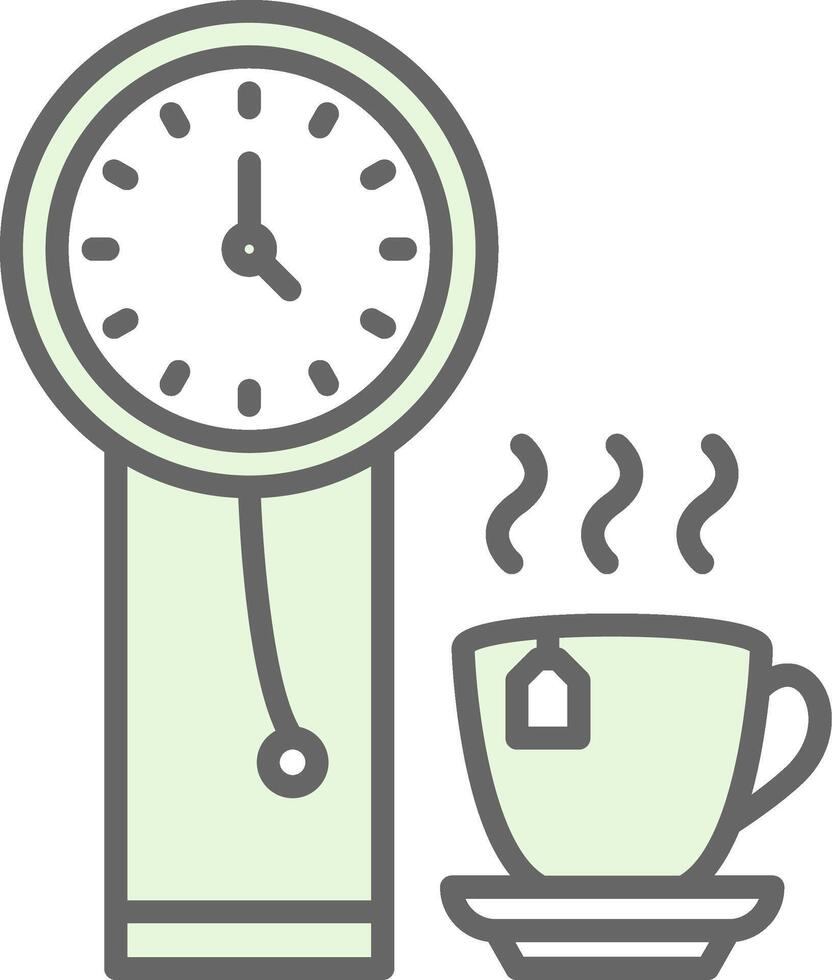 Clock Fillay Icon Design vector