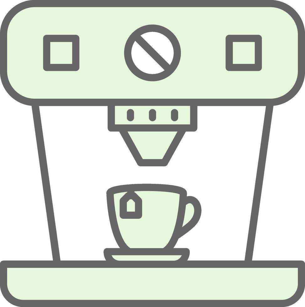 Coffee Machine Fillay Icon Design vector