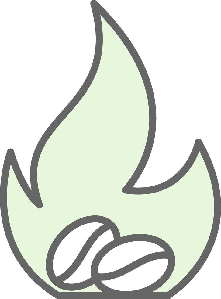 Beans Fillay Icon Design vector