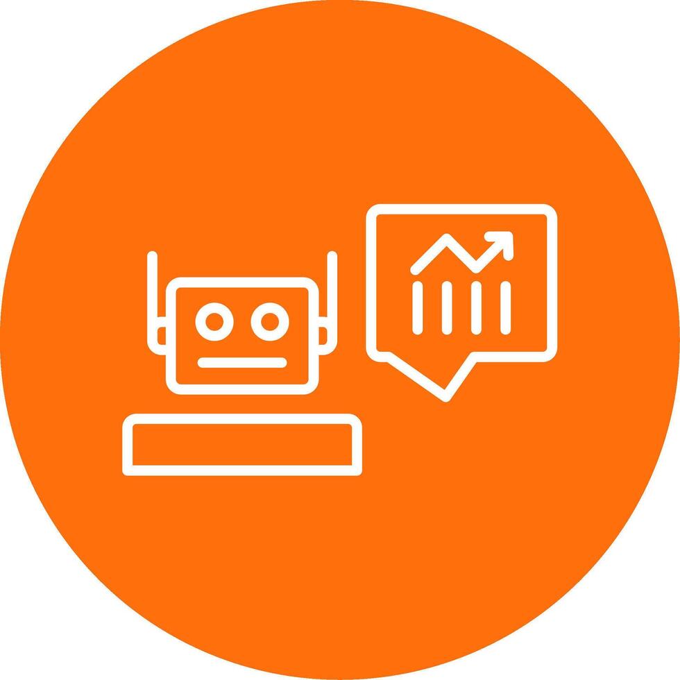 Prediction Multi Color Circle Icon vector