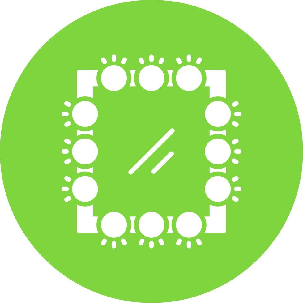 Mirror Multi Color Circle Icon vector