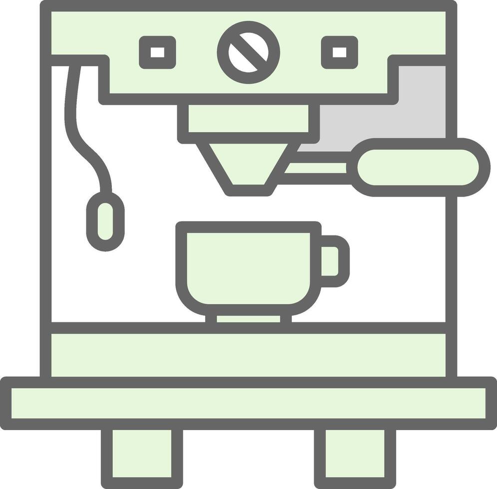 Coffee Machine Fillay Icon Design vector