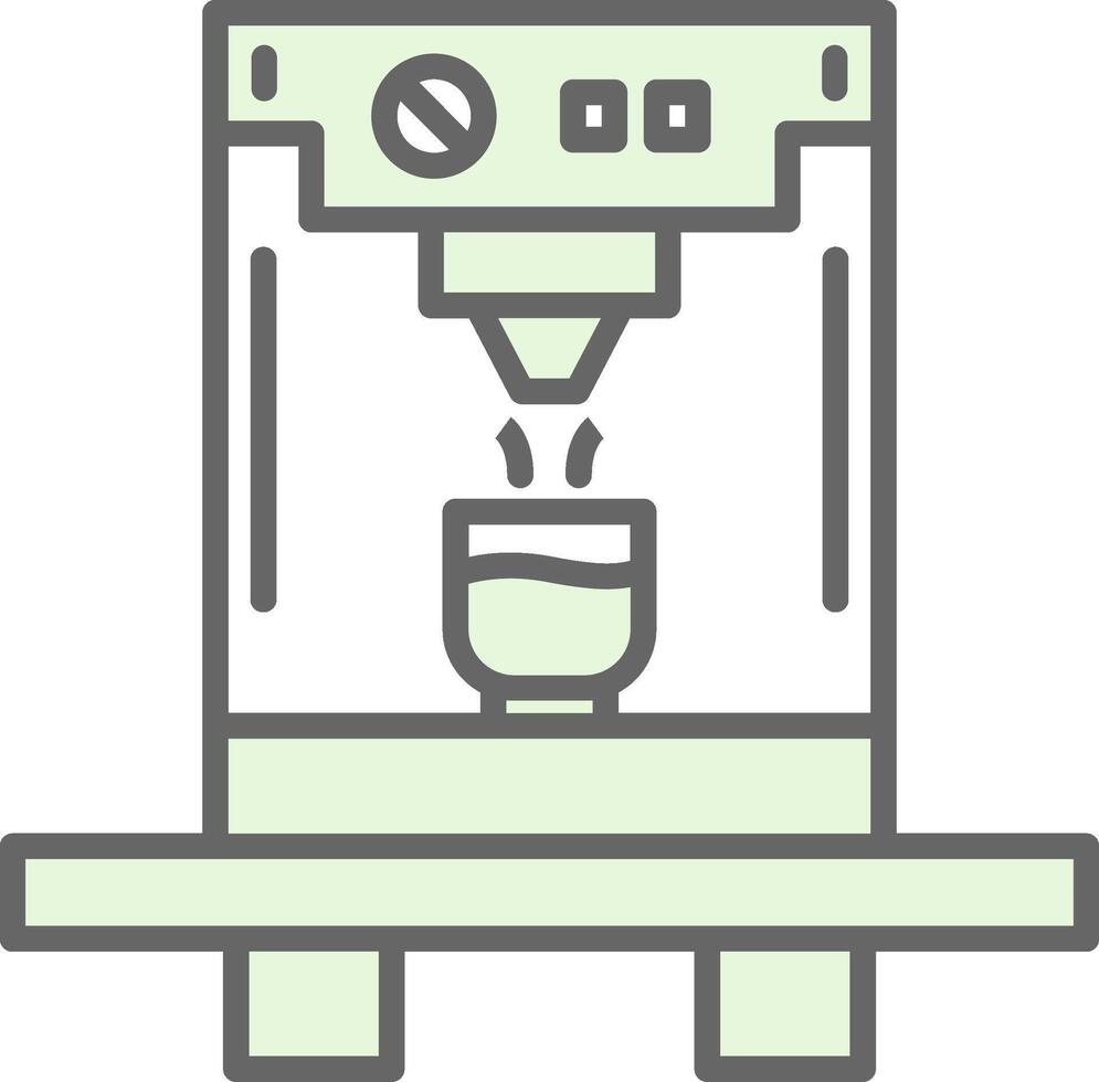 Coffee Machine Fillay Icon Design vector