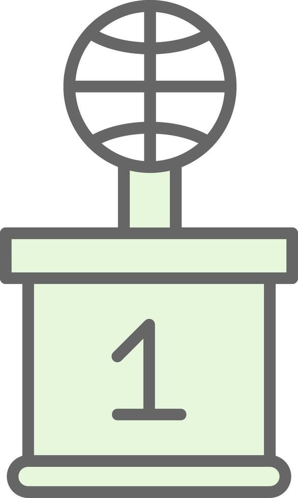 Basketball Fillay Icon Design vector