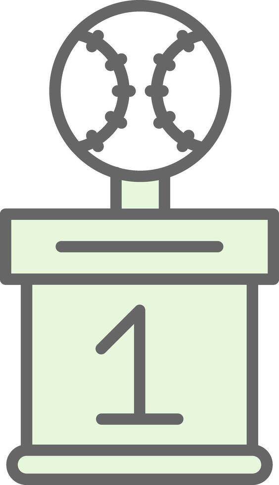 Baseball Fillay Icon Design vector