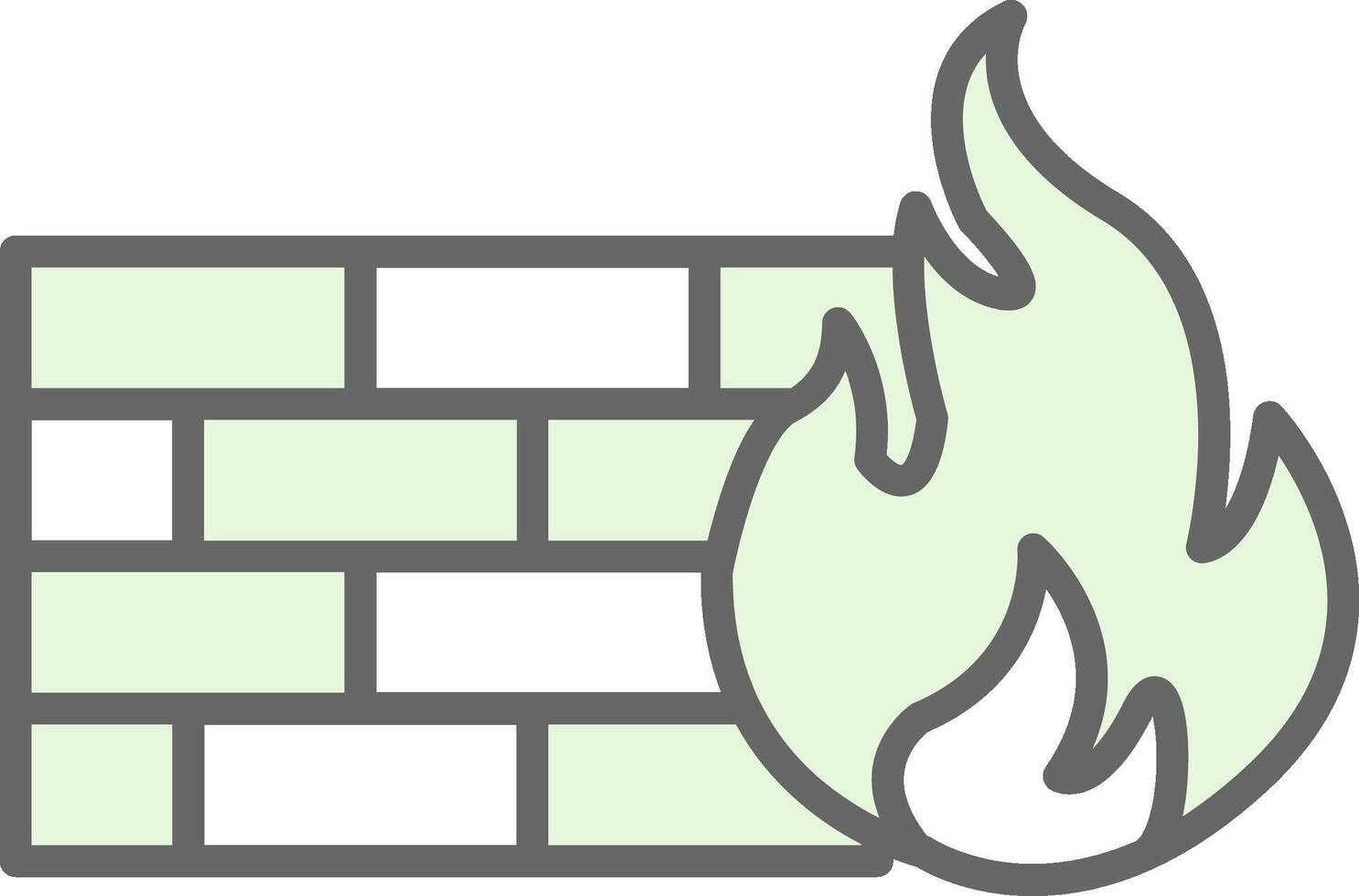 Firewall Fillay Icon Design vector