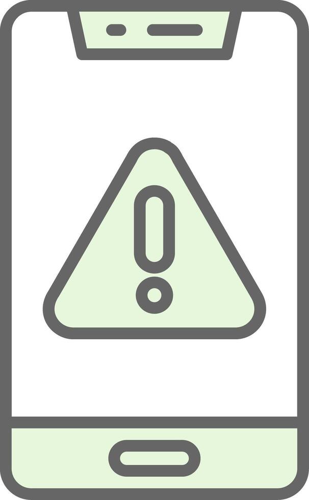 Mobile Fillay Icon Design vector