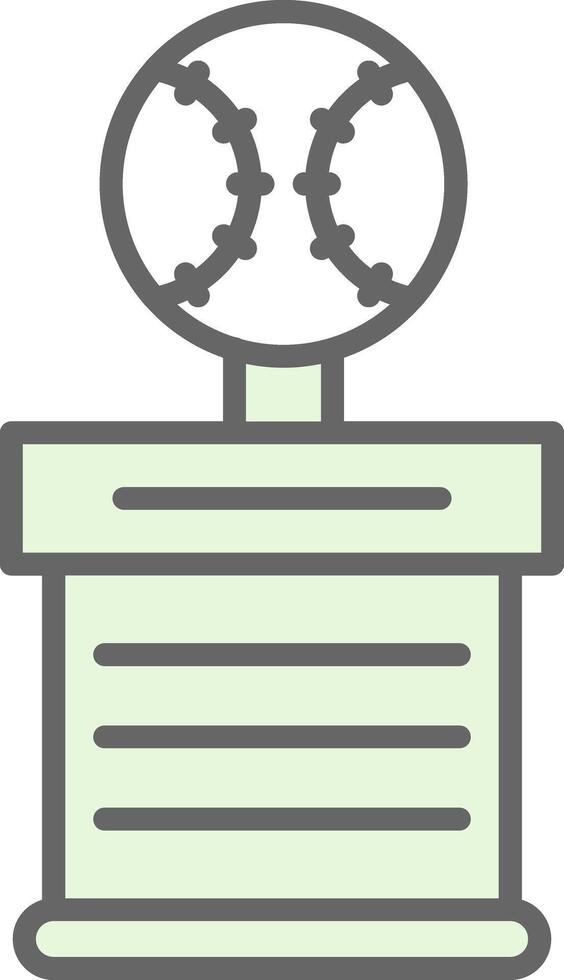 Baseball Fillay Icon Design vector