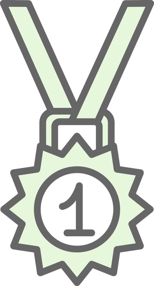 Medal Fillay Icon Design vector