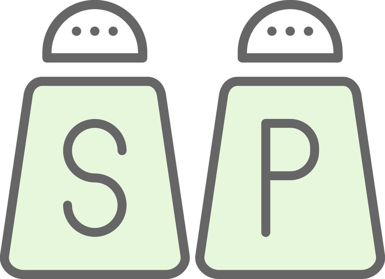 Salt And Pepper Fillay Icon Design vector