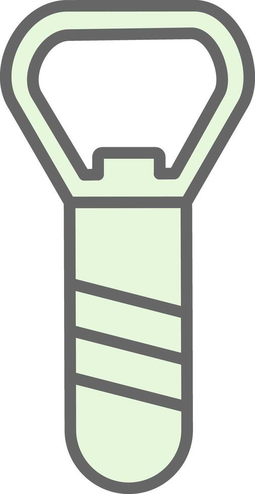 Bottle Opener Fillay Icon Design vector