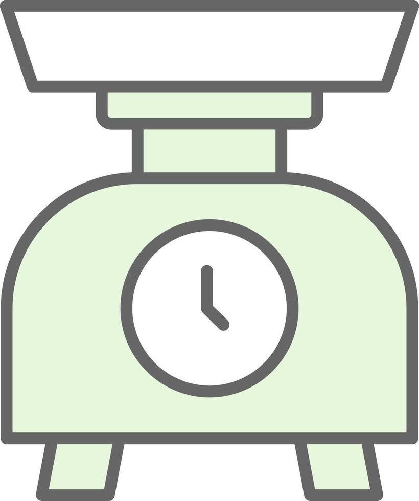 Kitchen Scale Fillay Icon Design vector