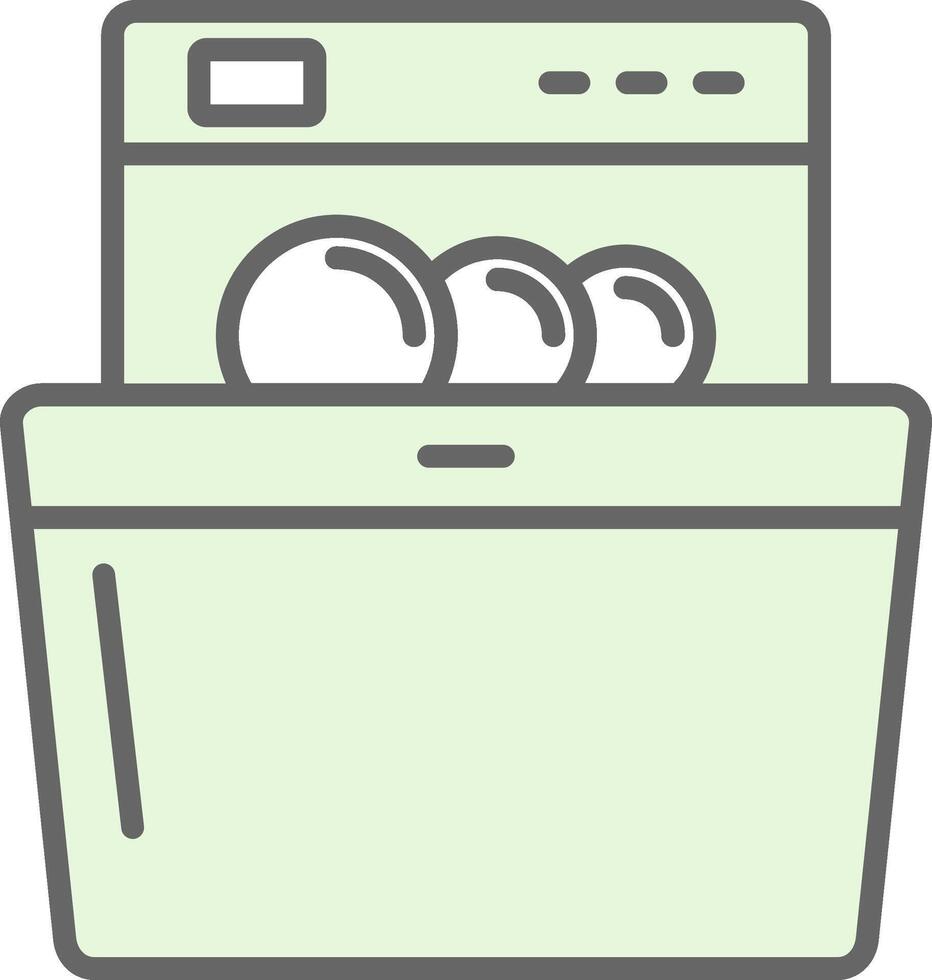 Dish Washing Fillay Icon Design vector
