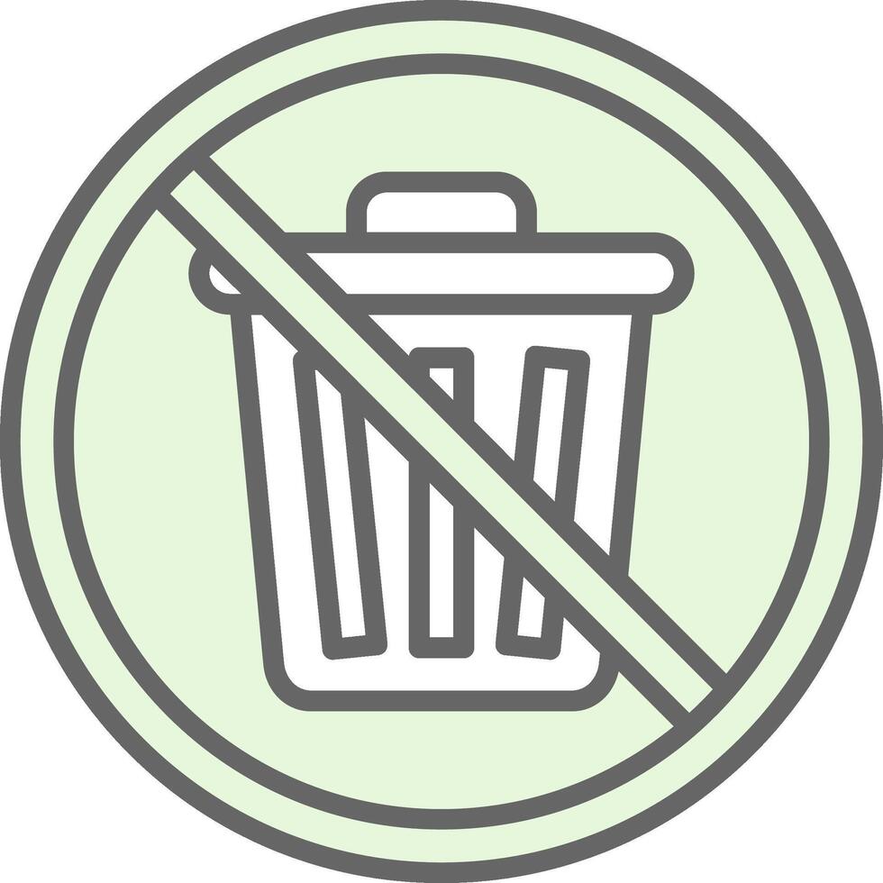 Prohibited Sign Fillay Icon Design vector