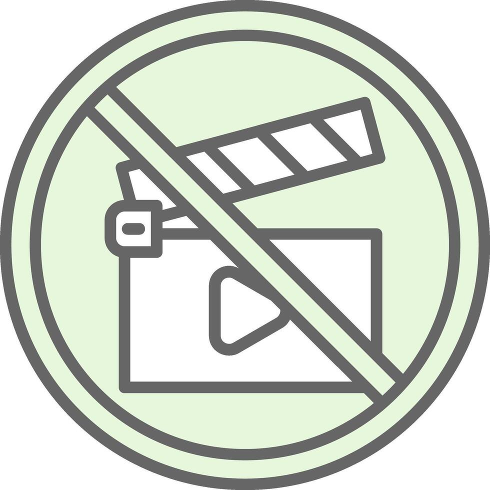 Empty Battery Fillay Icon Design vector