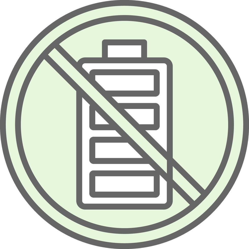 Prohibited Sign Fillay Icon Design vector