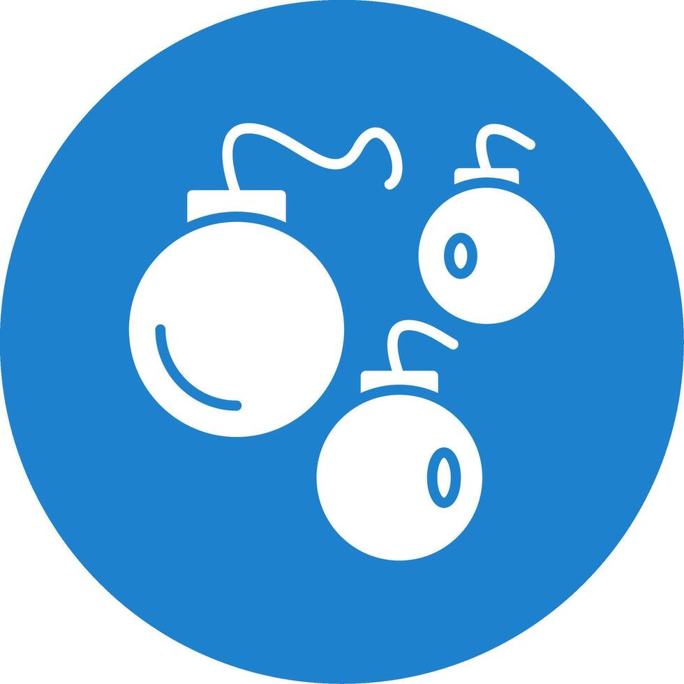 Bombs Multi Color Circle Icon vector