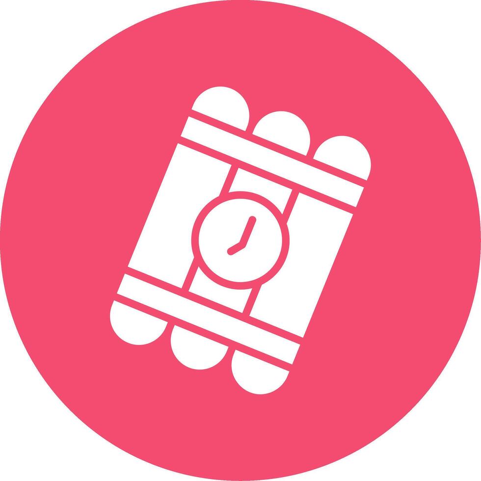 Bomb Multi Color Circle Icon vector