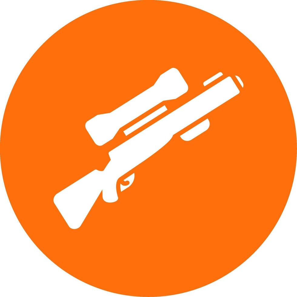 Gun Multi Color Circle Icon vector