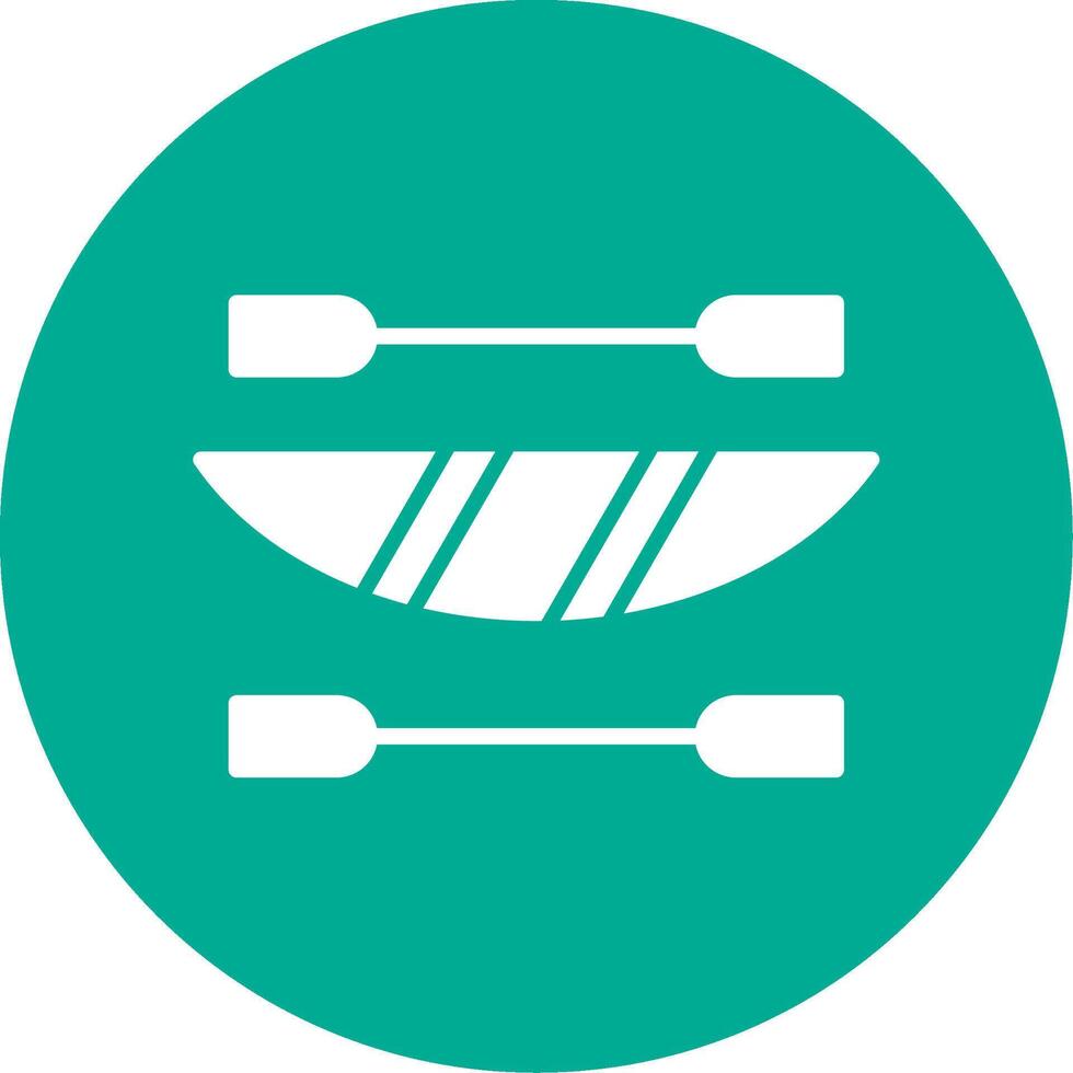 Kayak Multi Color Circle Icon vector