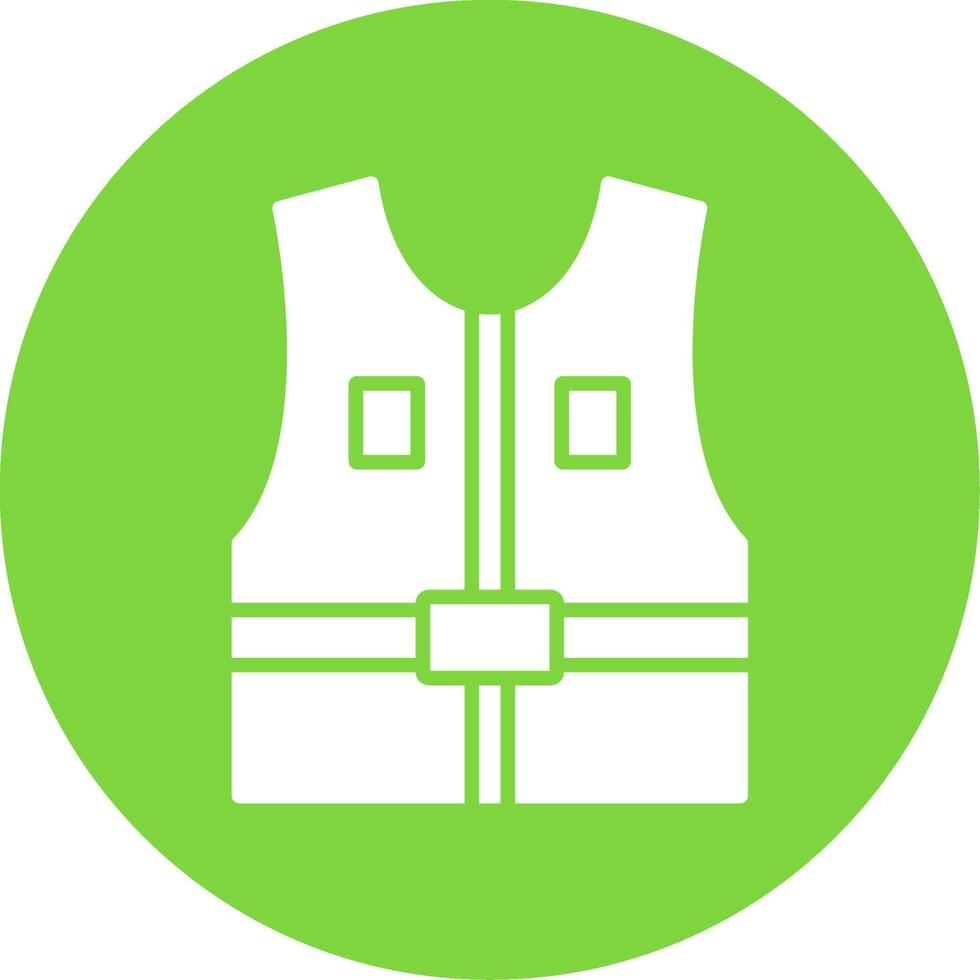 Jacket Multi Color Circle Icon vector