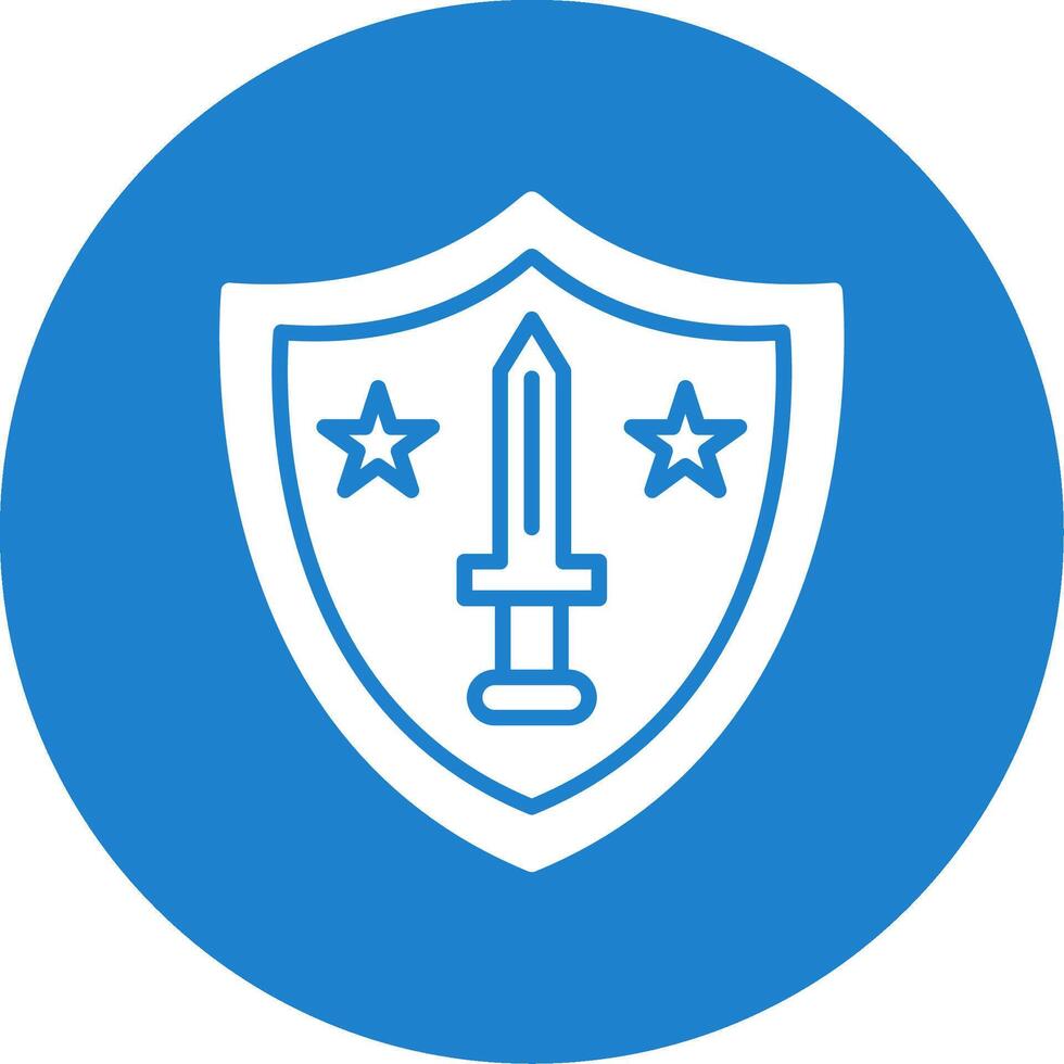 Shield Multi Color Circle Icon vector