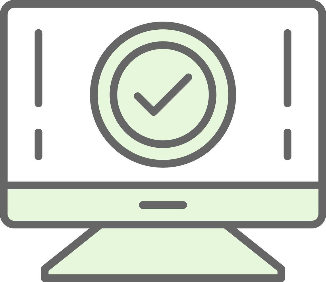 Computer Fillay Icon Design vector