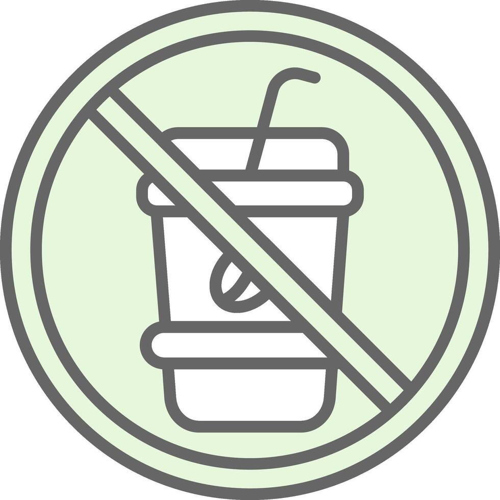 Prohibited Sign Fillay Icon Design vector