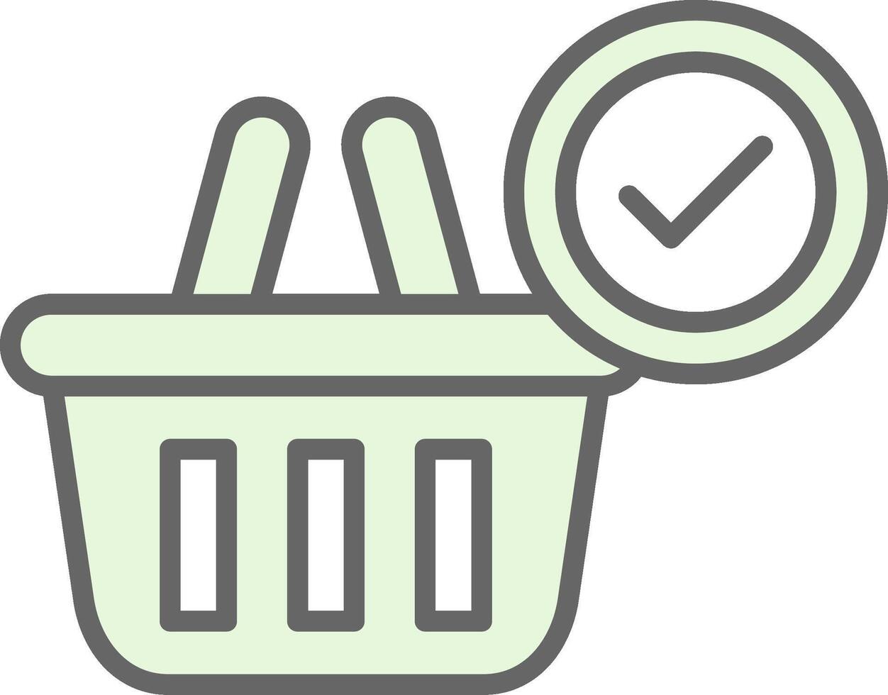 Basket Fillay Icon Design vector