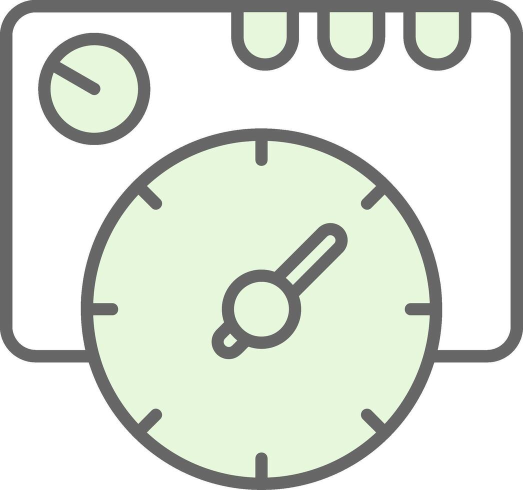 Thermostat Fillay Icon Design vector