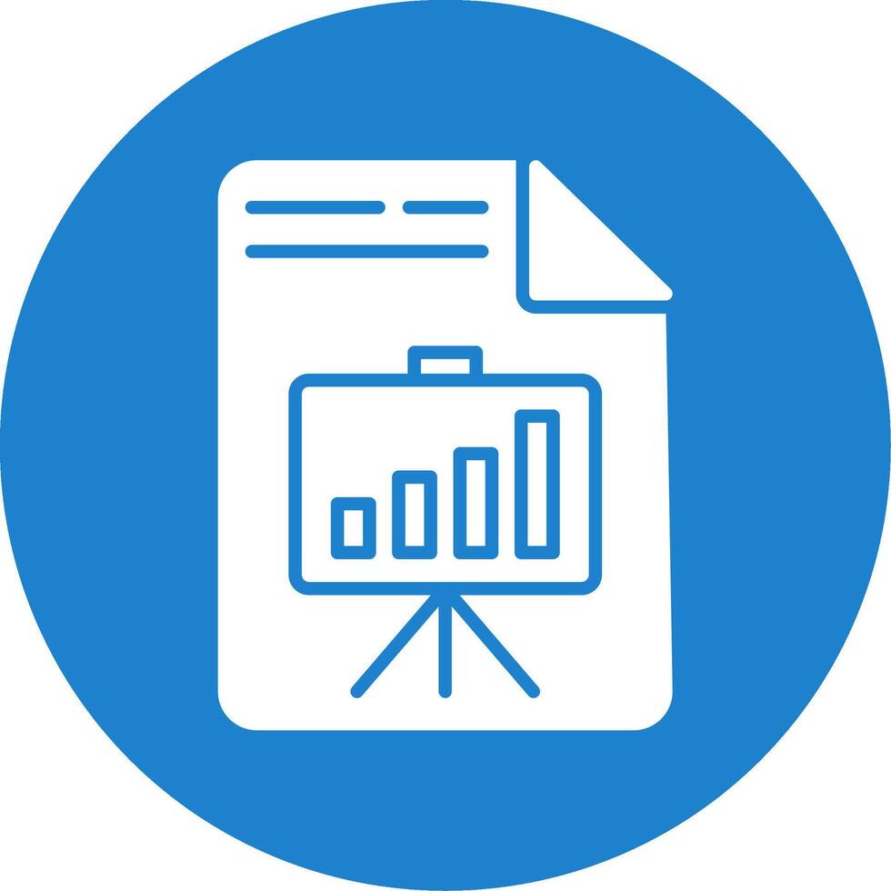 Presentation Multi Color Circle Icon vector